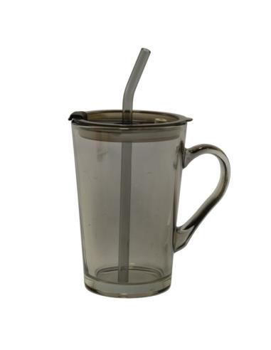 Kubek słoik szklany 450ml mix BRAK SŁOMKI