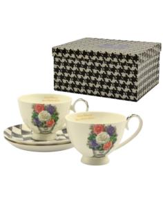 Filiżanki ze spodkami 2 sztuki 250ml Queen Isabell