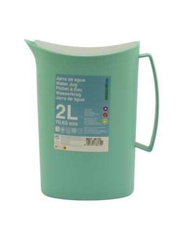 Dzbanek plastikowy 2,0L Soft z pokrywką mix