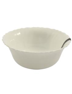 Salaterka Eva 15cm biała szkło hartowane