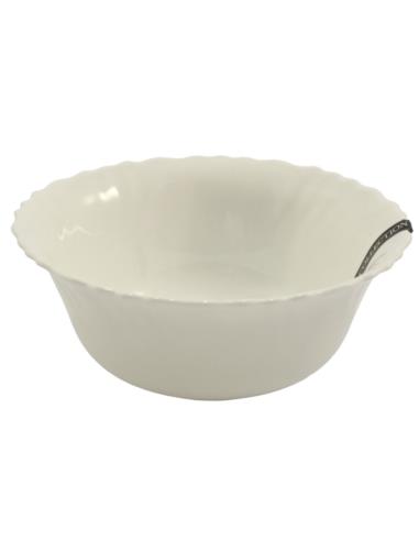 Salaterka Eva 15cm biała szkło hartowane