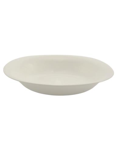 Talerz Opal Modern głęboki 22cm biały szklany