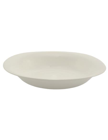 Talerz Opal Modern głęboki 22cm biały szklany