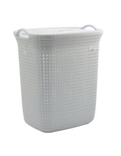 Kosz na bieliznę 52L Knit biały
