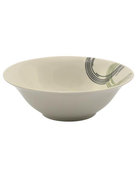 Salaterka ceramiczna kółka paski 18cm QP 9