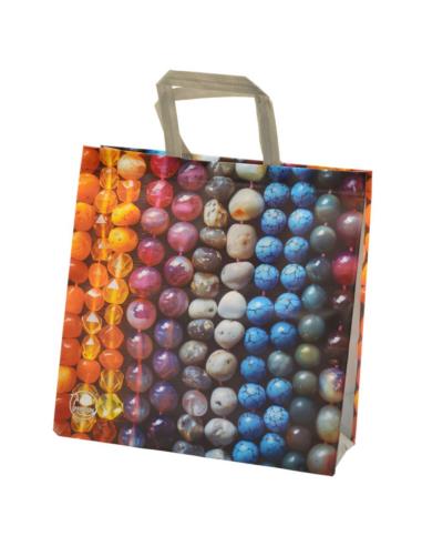 Torba na zakupy PP Koraliki laminowana 42x42x17cm
