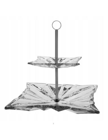 Patera kryształ Bohemia Princess 30,5cm 2-poziomowa