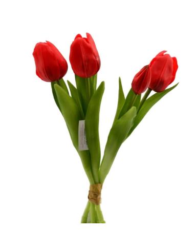 Kwiat sztuczny Tulipany bukiet 32cm mix