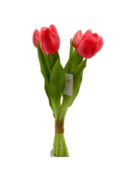 Kwiat sztuczny Tulipany bukiet 32cm mix