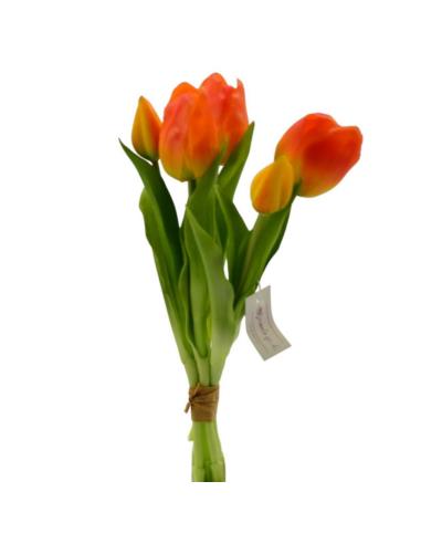 Kwiat sztuczny Tulipany bukiet 32cm mix