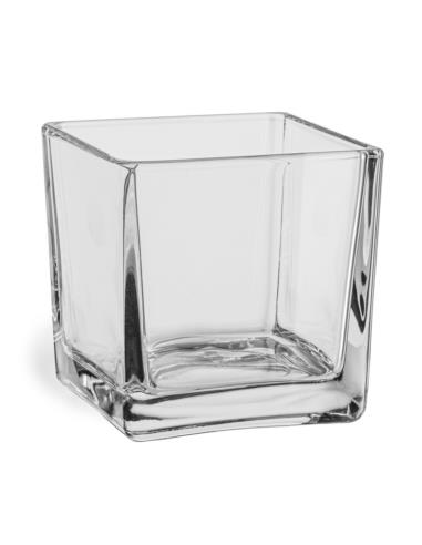 Świecznik szklany 8x8cm kwadratowy 70440
