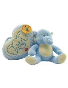 Maskotka Serce ze słonikiem pozytywka 14cm 2