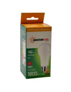 Żarówka LED E27 18W 1800lm Spectrum naturalna biała