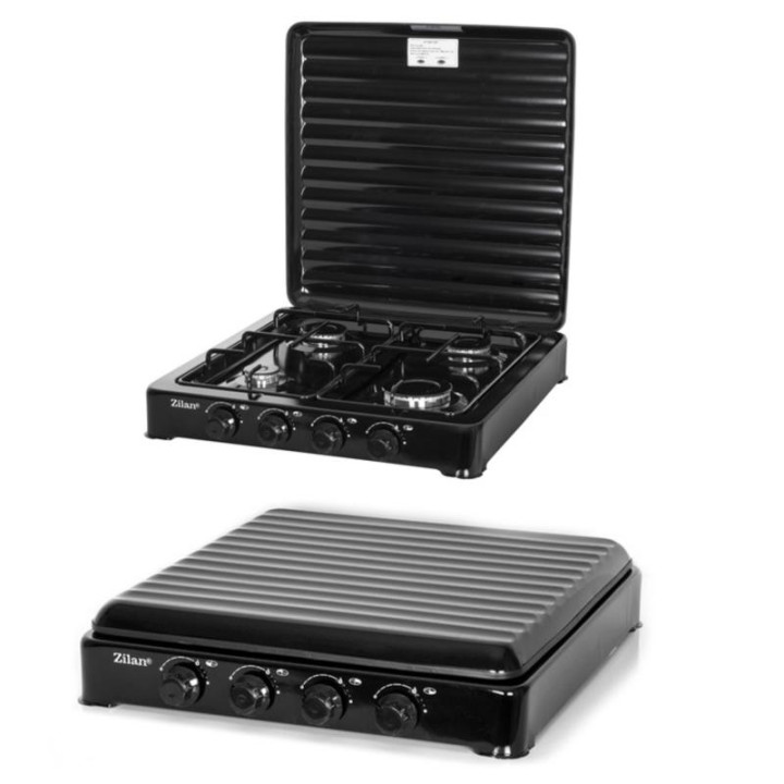 Kuchenka gazowa Zilan 4 palniki ZLN7079 czarna