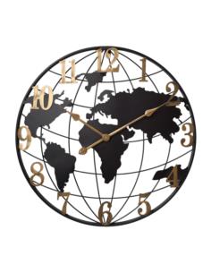 Zegar ścienny 60cm czarno-złoty E04.4531