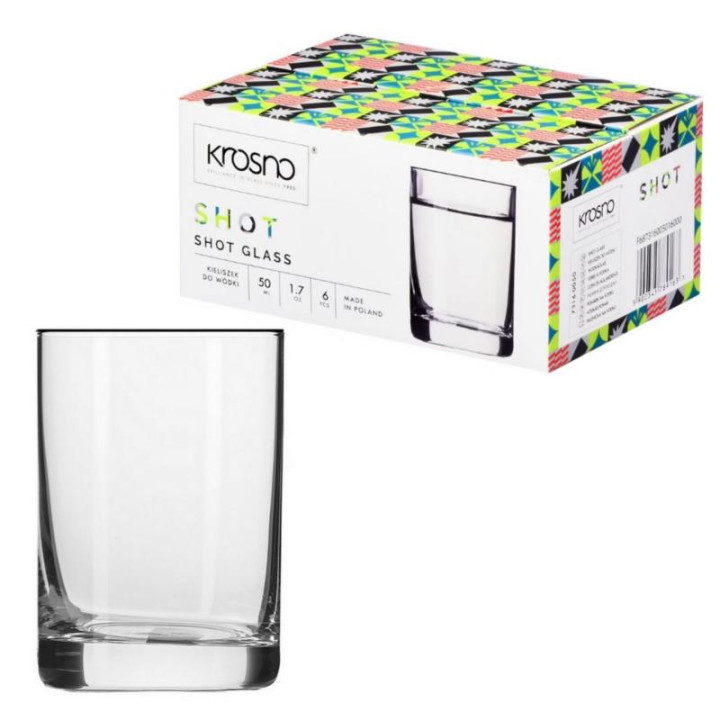 Kieliszki do wódki 50ml 6szt Krosno Shot