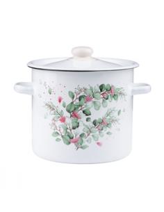 Garnek emalia 22cm 7L Eukaliptus z/p