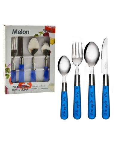 Sztućce 24 elementy Melon 912071
