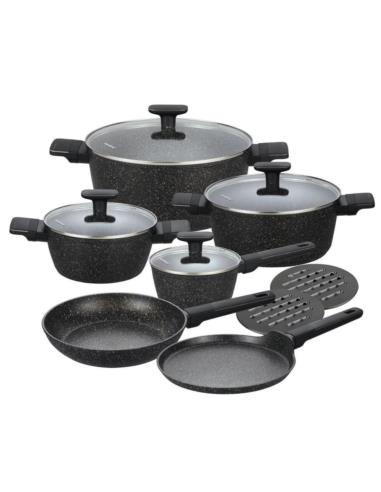 Garnki 12 elementów granit Klausberg KB-7830