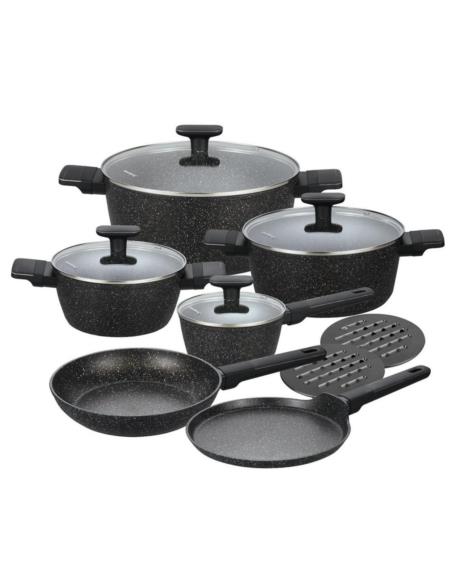 Garnki 12 elementów granit Klausberg KB-7830