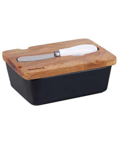 Maselniczka ceramiczna z nożem Klausberg KB-7784 czarna