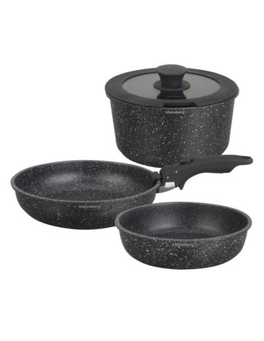 Garnki  5 elementów granit Klausberg KB-7858