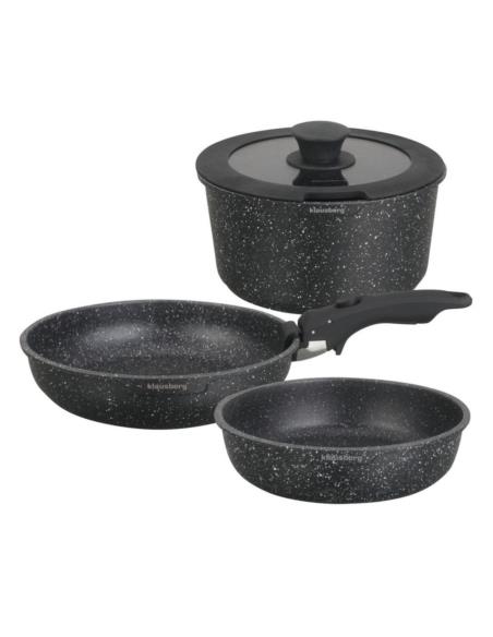 Garnki  5 elementów granit Klausberg KB-7858