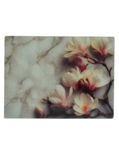 Deska do krojenia szklana 30x40cm magnolia