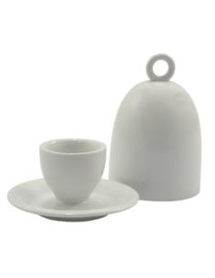 Podstawka pod jajko ceramiczna z pokrywka