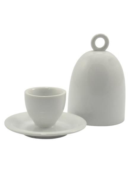 Podstawka pod jajko ceramiczna z pokrywka