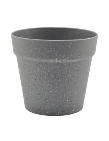 Doniczka plastikowa granitowa 25x27cm MRY5846