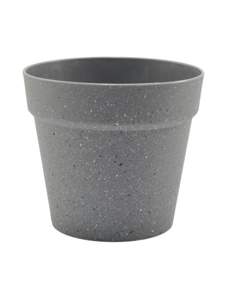 Doniczka plastikowa granitowa 25x27cm MRY5846