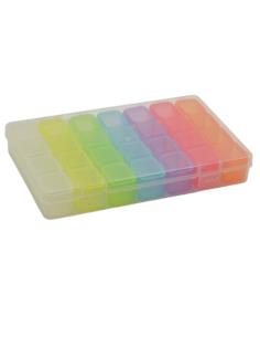 Pojemnik organizer plastikowy na leki 10,5x17cm MRY6076