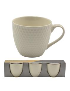 Kubki 3 sztuki 220ml ceramiczne MRY3966