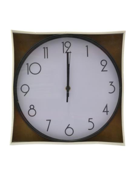 Zegar plastikowy 28cm czarny MRY1831