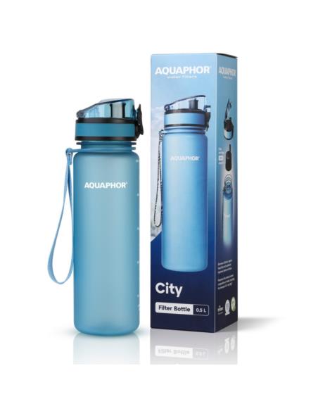 Butelka filtrująca Aquaphor City 0,5L błękitna