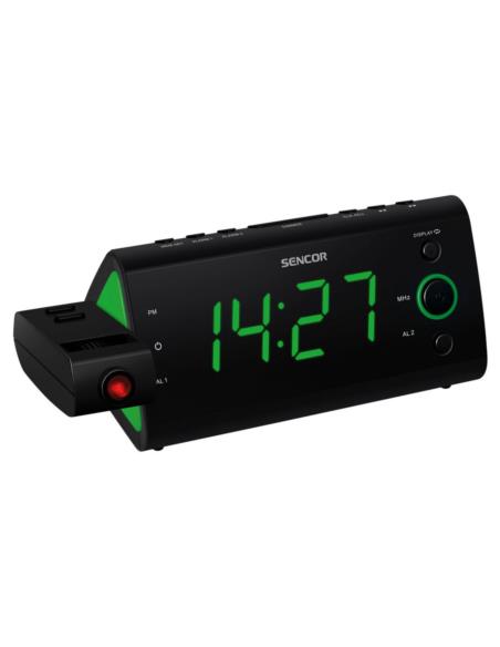 Radiobudzik Sencor z projektorem SRC330