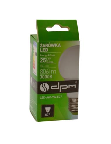 Żarówka LED E27 9W 806lm A60