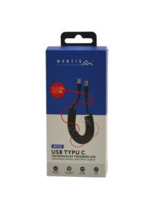 Kabel C - C USB typu C 1,5m spirala Montis MT131