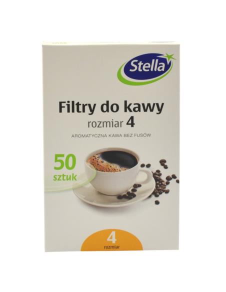 Filtry do kawy rozm.4 50szt Stella