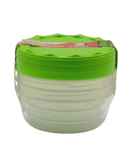 Pojemnik Twist 3x330ml zakręcany plastikowy 090/9016