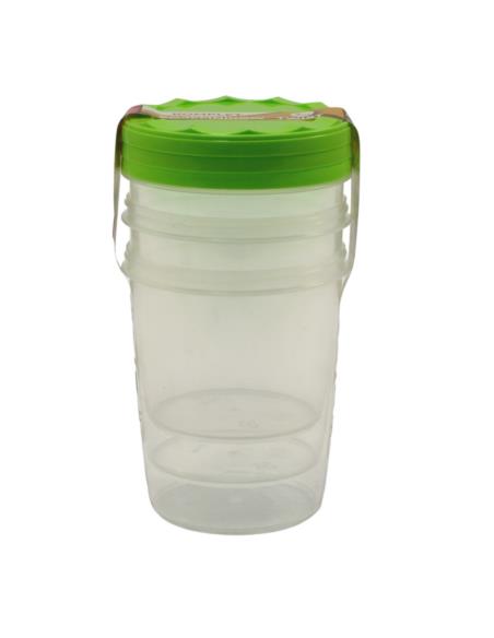 Pojemnik Twist 3x890ml zakręcany plastikowy 090/9018
