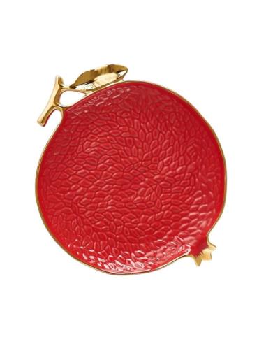 Talerz Villa Italia Grenade red deser 21,5cm QD424