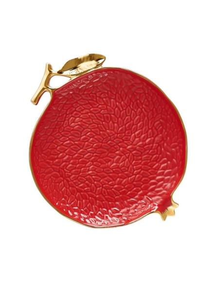Talerz Villa Italia Grenade red deser 21,5cm QD424