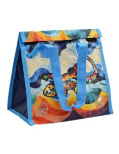 Torba na zakupy PP Jaszczurka 25x23x17cm na rzep