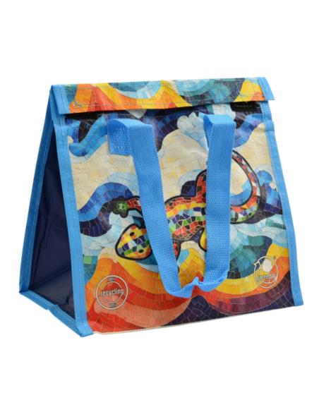 Torba na zakupy PP Jaszczurka 25x23x17cm na rzep