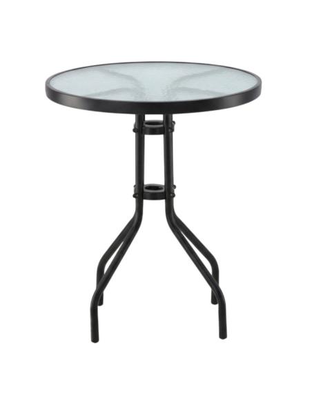 Stolik 60x60x70cm szklany blat 2262
