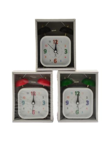 Budzik plastikowy 8x13cm MRY6717 mix