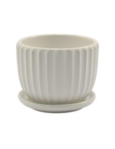 Doniczka ceramiczna z podstawką 10,5x8,5cm MRY5918