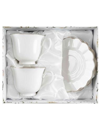 Filiżanki ze spodkami 2 sztuki 250ml Adelle